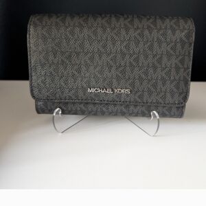 Michael Kors Signature Logo Wallet in Coated Canvas